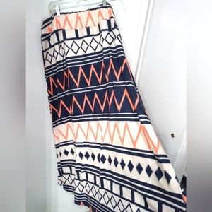 Chevron Maxi skirt